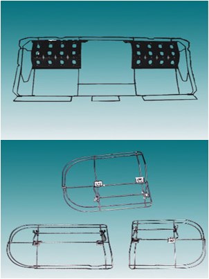 汽車后排座椅鋼絲骨架成型
